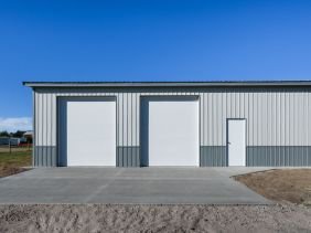 garage and new driveway