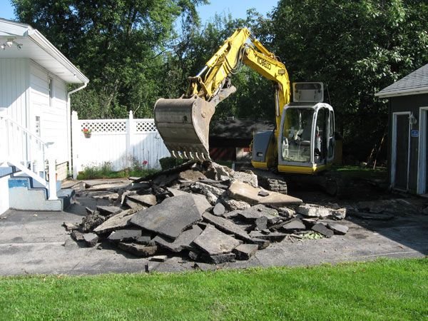 excavation of driveway